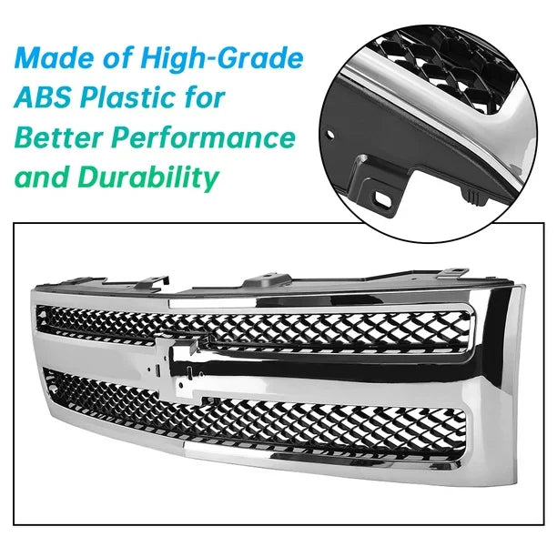 2007 25810707 2010 GM1200572 Pickup 2011 Silverado 1500 2009 Front Bumper Kojem Truck Chevrolet 2013 2012 Grille Mesh 2008 Grill for Chrome