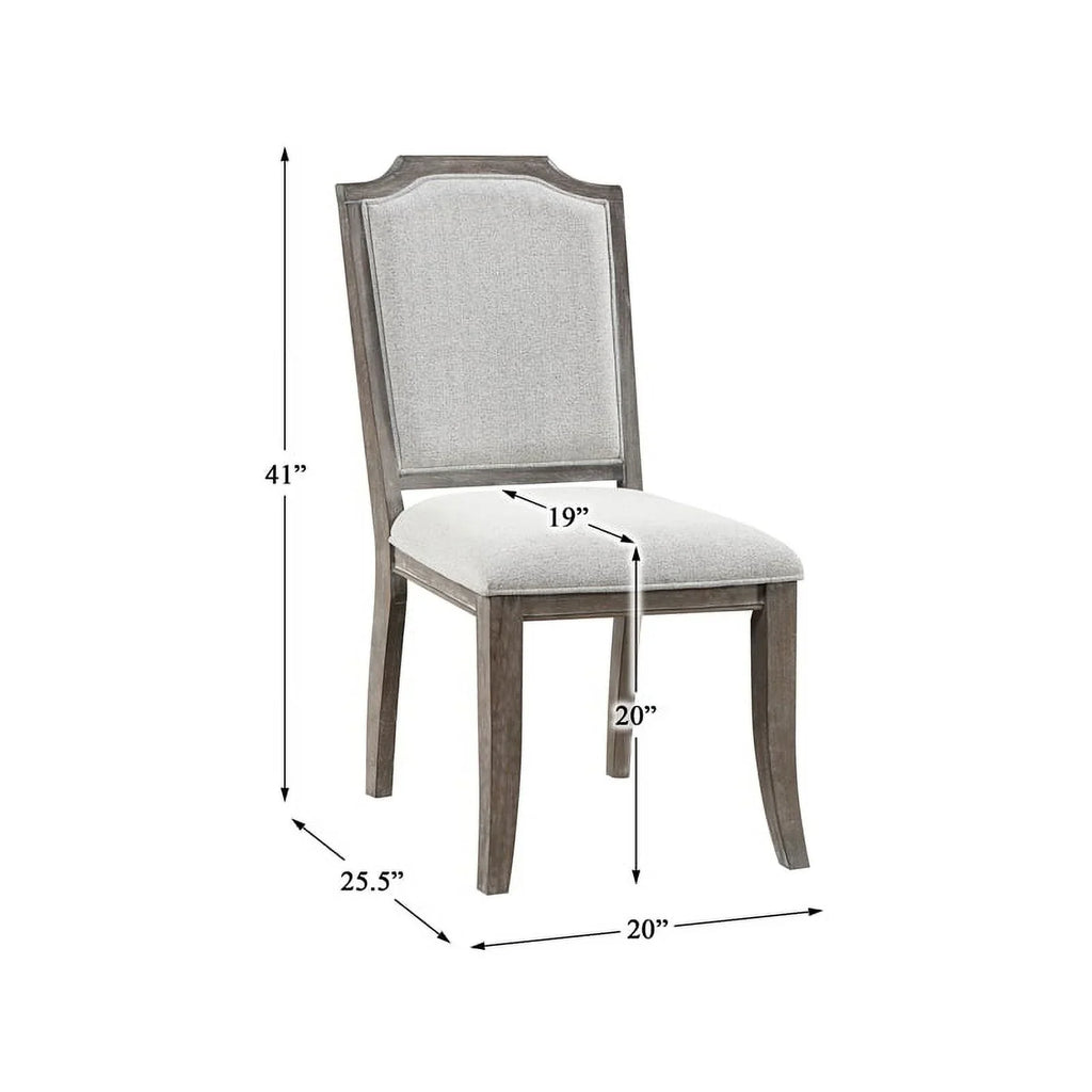 Dining in Side Brown (Set 2) Upholstery Lexicon Wood Gray Room Garner of Chair