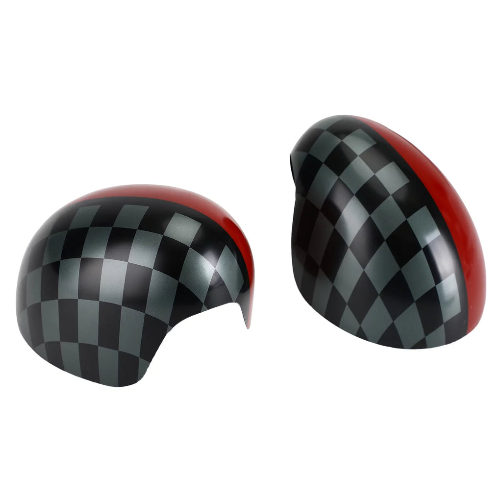 Hardtop Cover Red MINI F56 Cooper Mirror F55 Black/Grey checkered for