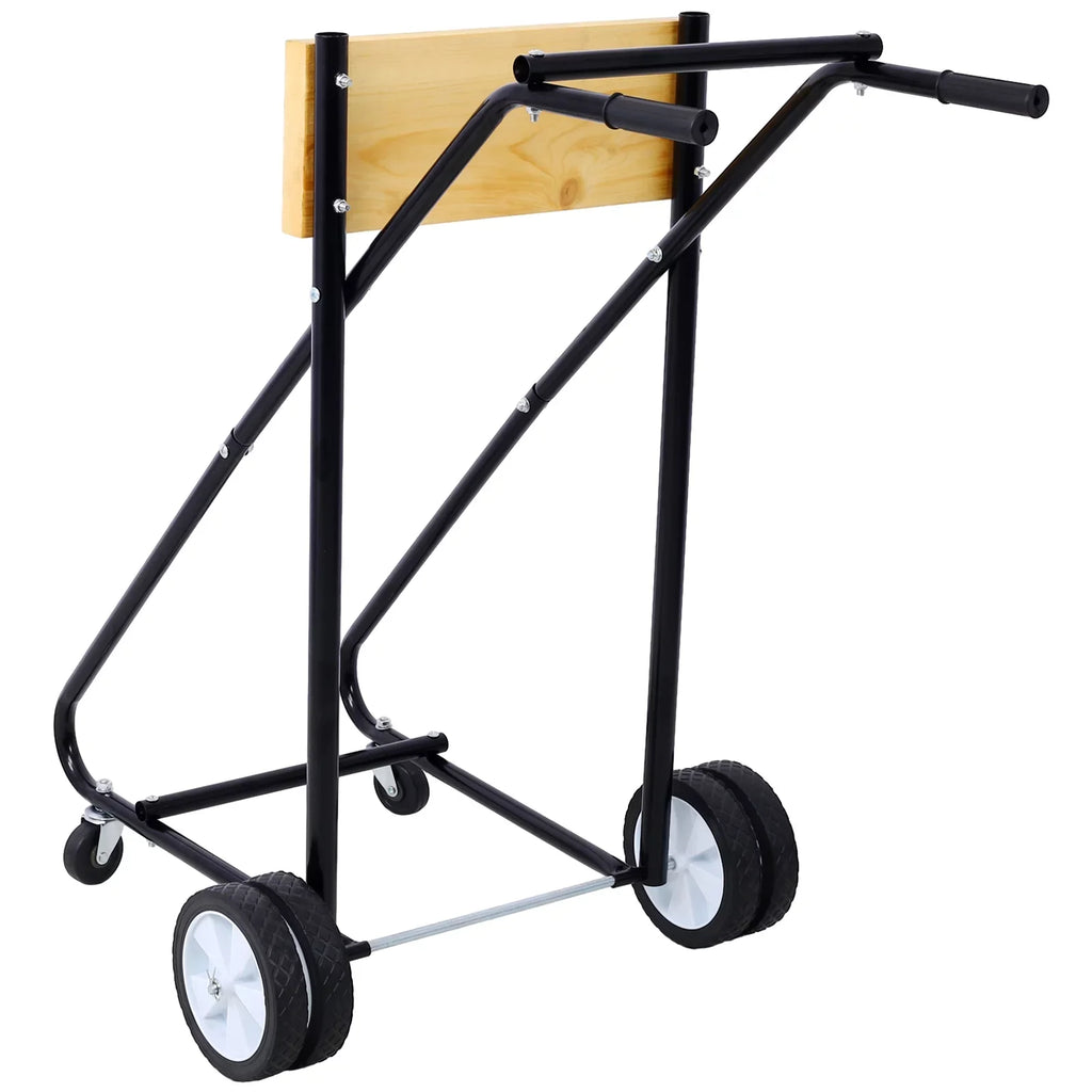 for Garage Perfect with Capacity, for Storage Outboard Easy 315lbs Boat and Wheels Mobility Motor Steel - Stand, Maintenance