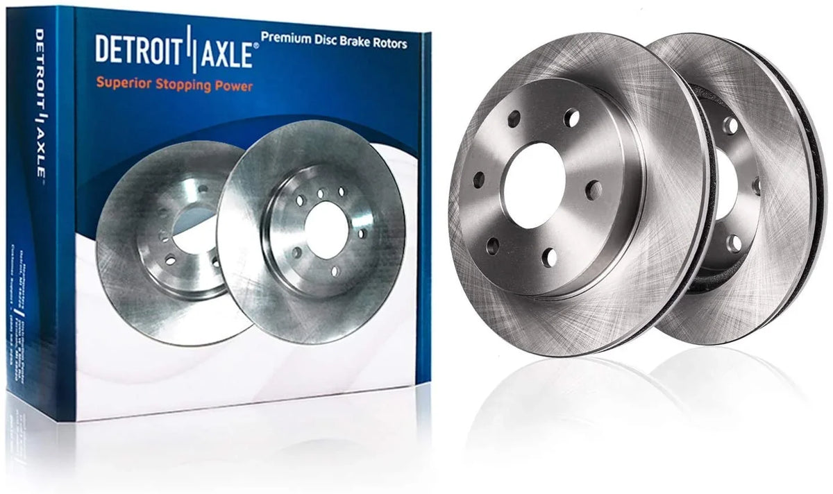 Detroit Brakes Axle Pads Envoy Front 12" Chevy Isuzu Bravada Buick Ascender Rotor for and Rainier Kit 12.8" Brakes Replacement: GMC Rotor Disc Rear Rotors Brake - Ceramic Trailblazer