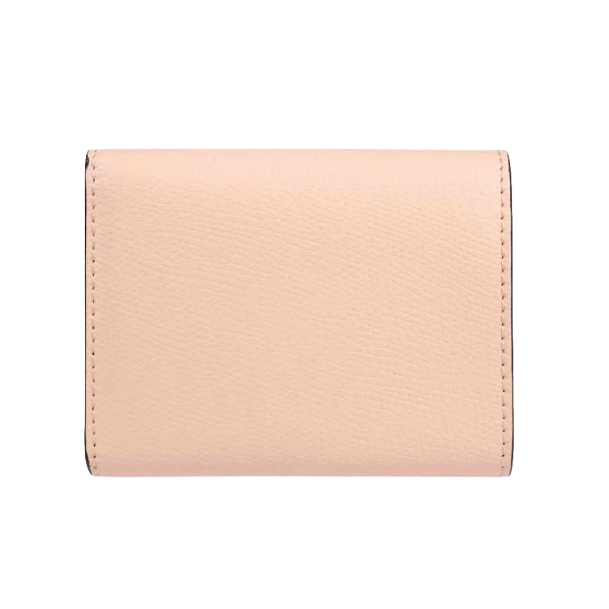 Gray Fendi Calf O'Lock Tortora Pink Leather Wallet Micro Trifold Rose