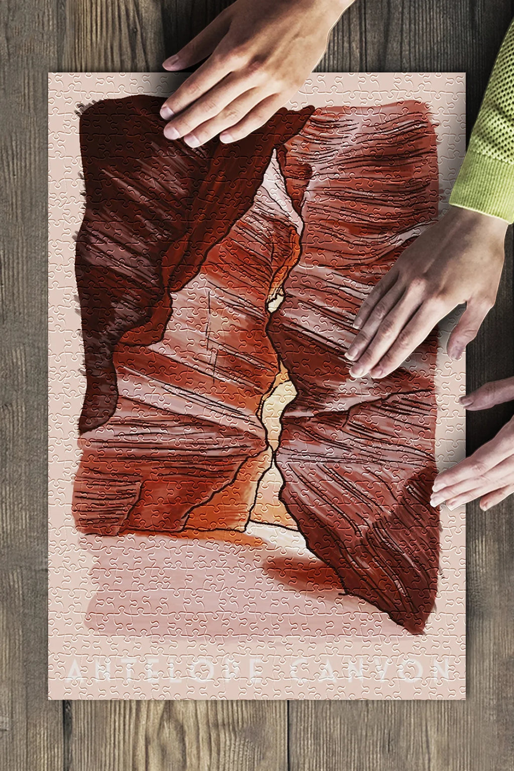 Canyon Puzzle Premium Antelope Family, Piece in USA) for Jigsaw Adults and 500 Made inches, (19x27 Arizona,