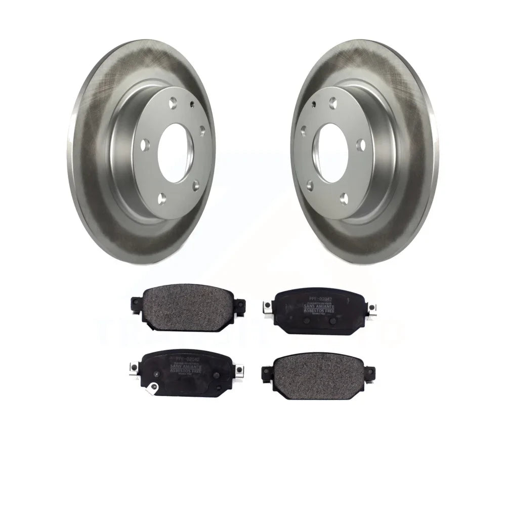 Brake Sport Coated Disc Transit Mazda Semi-Metallic - And Rotors Pads Auto KGF-101781 3 CX-3 Rear For Kit
