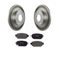Brake Sport Coated Disc Transit Mazda Semi-Metallic - And Rotors Pads Auto KGF-101781 3 CX-3 Rear For Kit