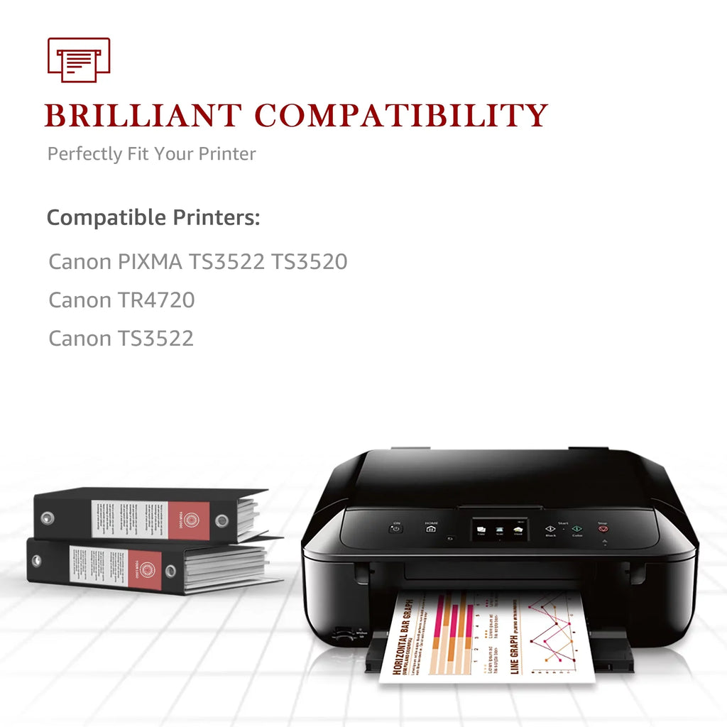 Canon Canon CL-276 Compatible Replacement Color) 2 Printer(2 TR4720 TR4700 275XL 275 276XL TR4722 TS3522 with PIXMA TS3500 Combo for TS3520 Ink XL PG-275 Black, 276 Cartridge