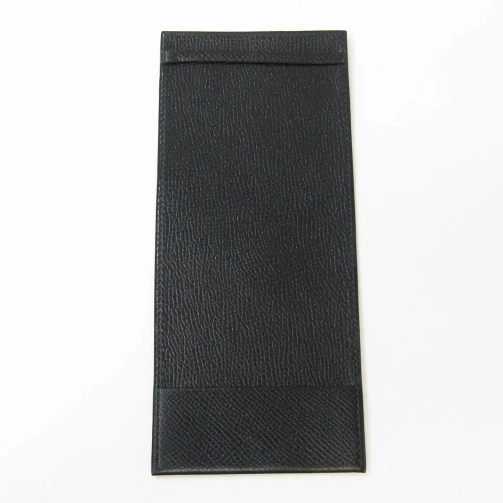 Epsom (bi-fold) Wallet Men,Women (Good) Case Long Black Hermes Pre-Owned Leather Travel