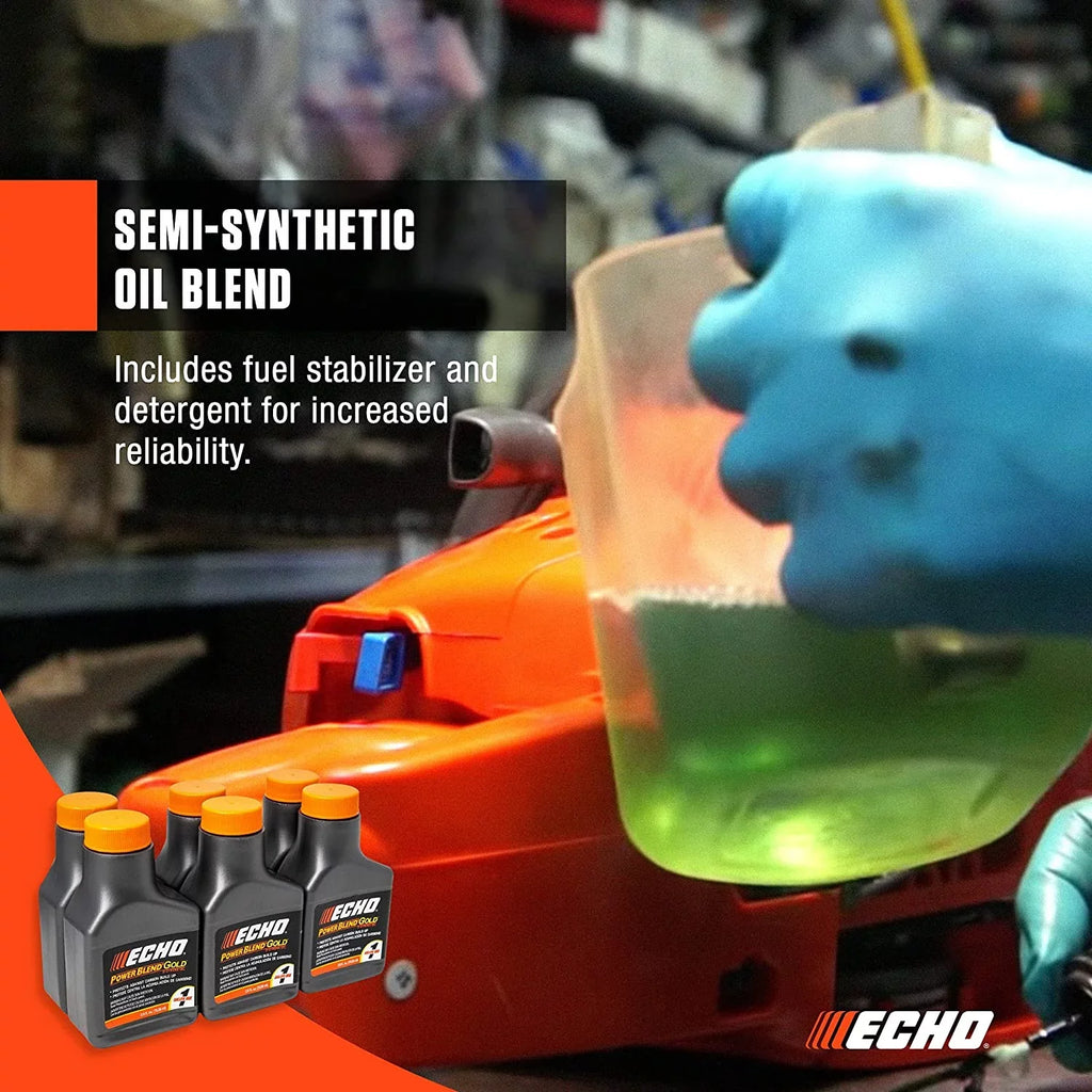 Blend Mix 2-Cycle 128 2-Stroke fl Gold Power (1 Gal.) 50:1 Echo for oz 6450050G Oil