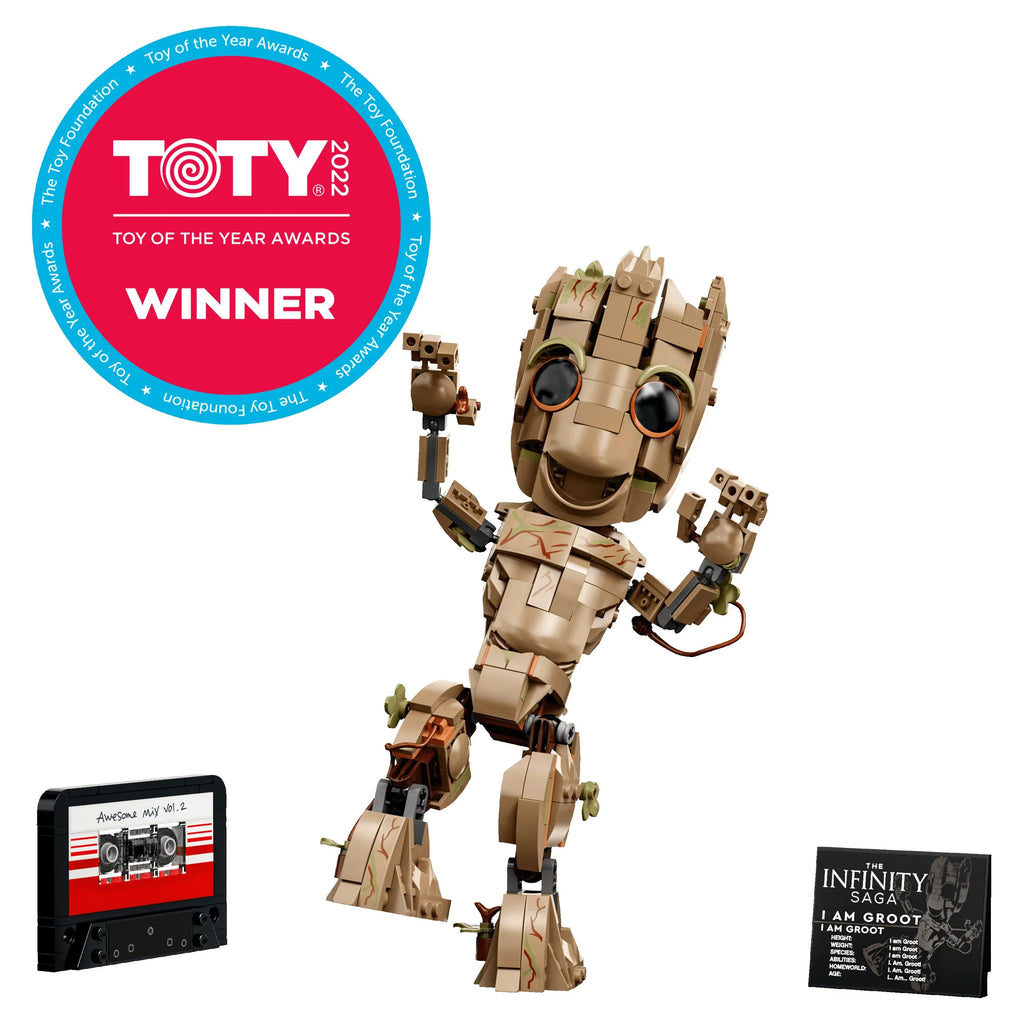 Groot 76217 LEGO Collectable Figure, Set, Toy, Gift Galaxy Buildable am Groot 2 Baby I Guardians of Model Marvel the Idea