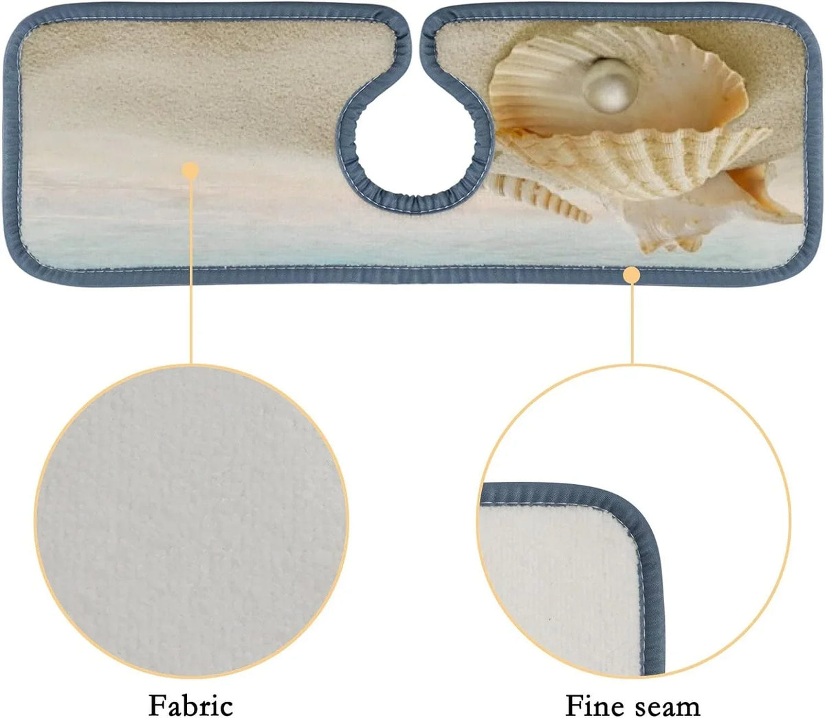 Countertop Sink Guard 3PCS Bath Microfiber Catcher, Mats Starfish Bestwell Sea Absorbent Kitchen Mat, Drip Faucet Sinkmat Drying Washable Beach Splash Summer