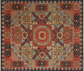 Blue/Red 8'2" Rug, x Aria 9'11" Percival