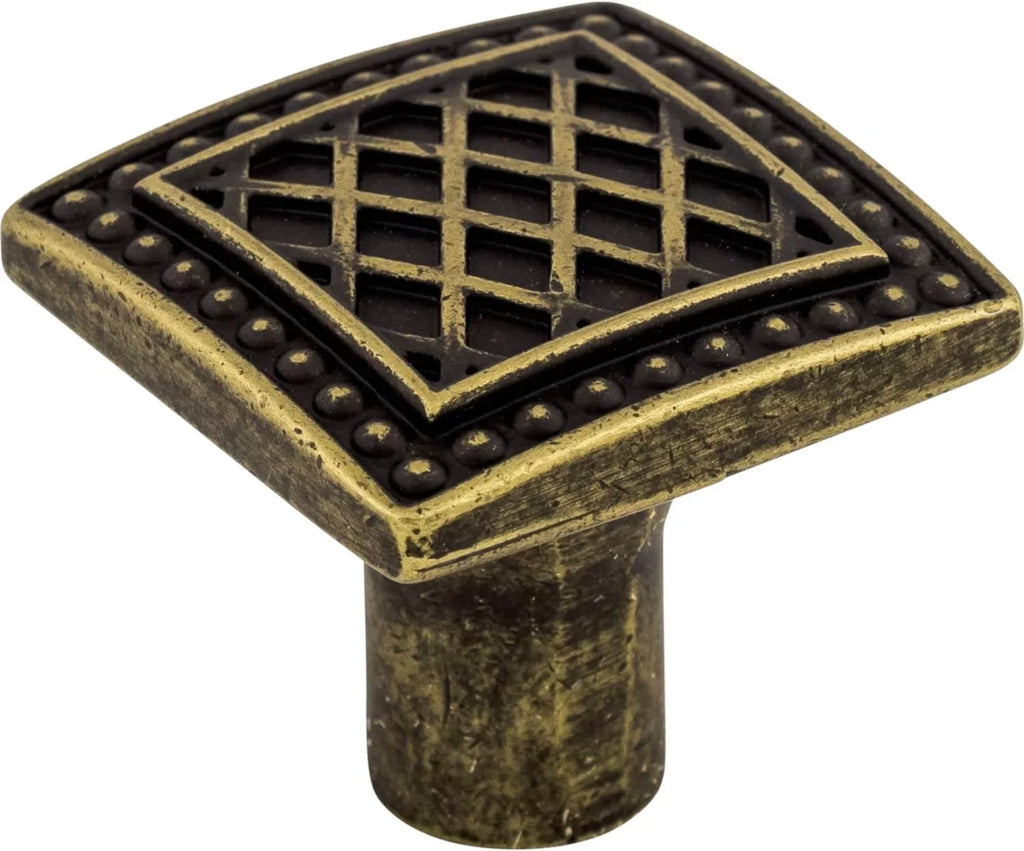 Trevi Square Knob Rouge Finish: