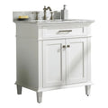 Vanity Wood in Sink Furniture Contemporary Legion White MDF/Veneer 30" Cabinet
