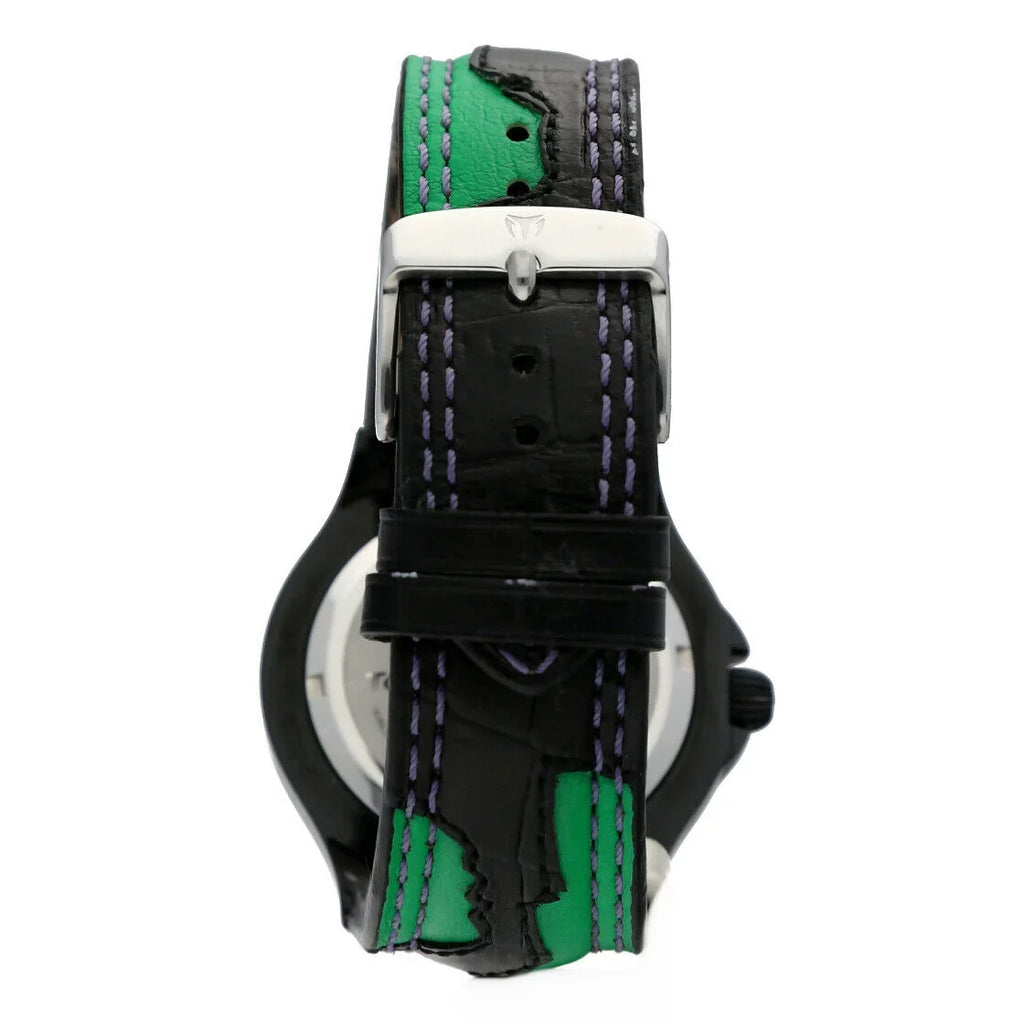 Plated Men's Marvel Watch Technomarine Steel PVD Quartz MV3H08 Leather Hulk
