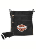 Shield & with Bag Clip Women's Harley Black, Logo Embroidered Davidson Harley-Davidson Strap, Bar