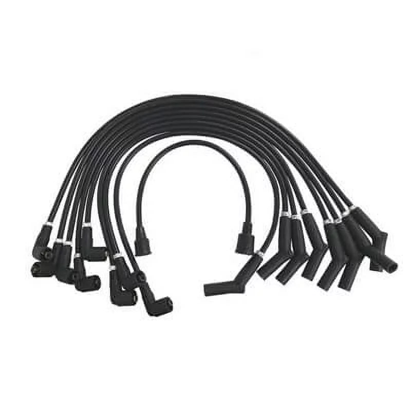 Scott Ignition select: 289-302 Fits 1966-1973 Wires MUSTANG Drake C5OZ-12259-BK8 Black 8mm Logo
