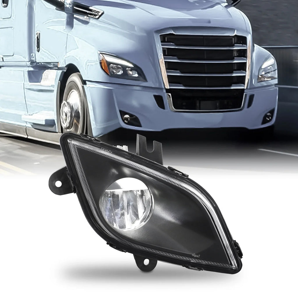 Passenger 2019 Cascadia Fit - OE Class Light Fog 2022 AKKON LED Lamp Truck design Black 8 2020 126 2018 Freightliner Side 2023 2021