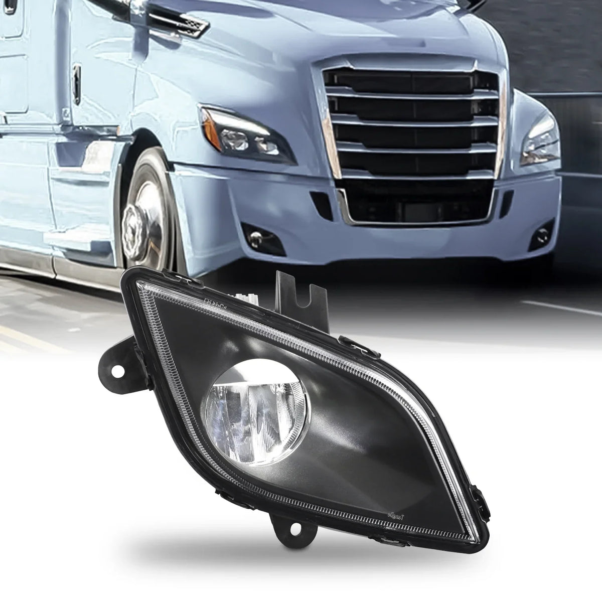 Passenger 2019 Cascadia Fit - OE Class Light Fog 2022 AKKON LED Lamp Truck design Black 8 2020 126 2018 Freightliner Side 2023 2021
