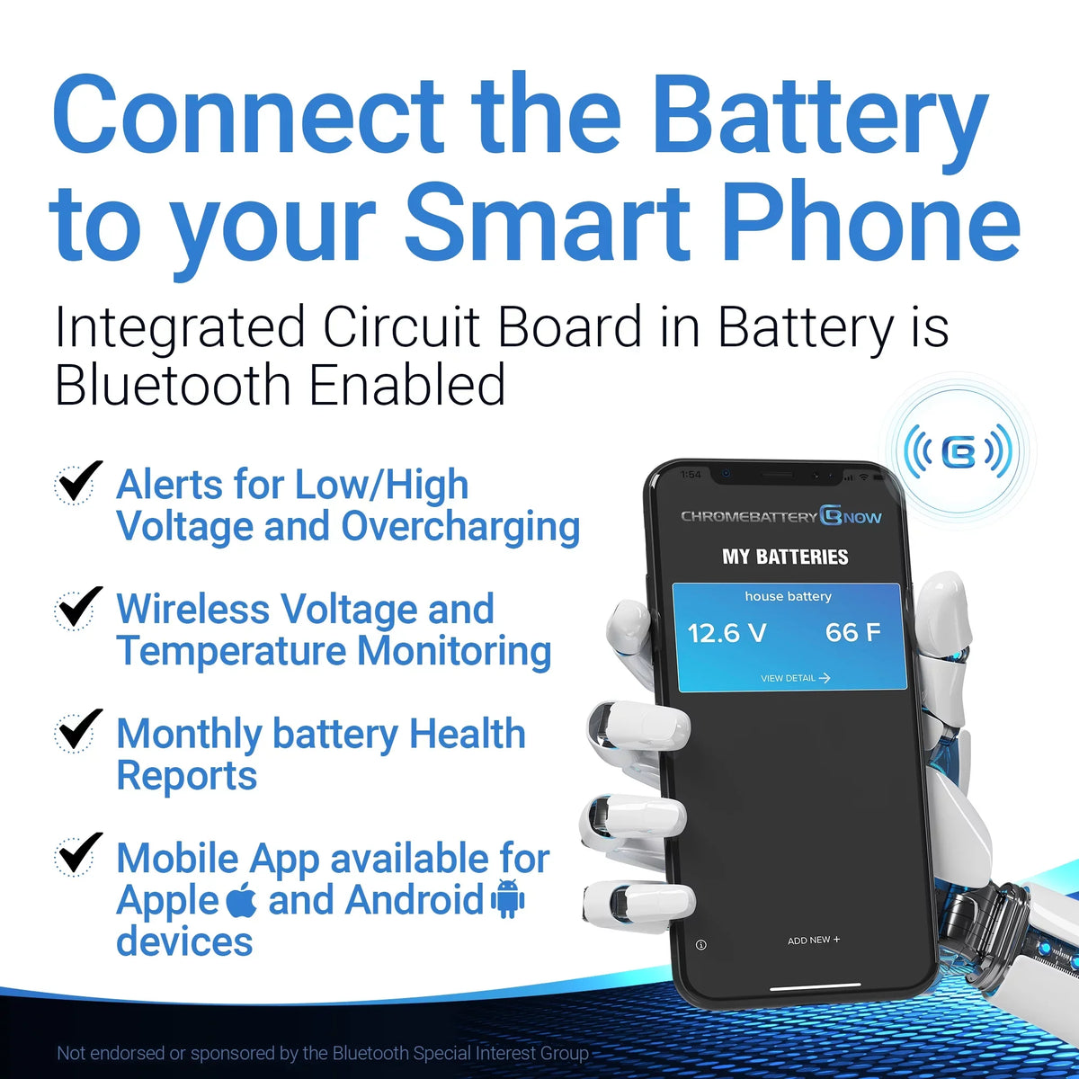 Rxp, Battery - Watercraft YTX20HL-BS Chrome Brp (2016 Gti, Intelligent Battery Smartphone Wireless Gts, 1500 Personal Gtr, - Wake Years 2019) Connectivity Rxt, AGM Gtx, for (sea-doo) Now
