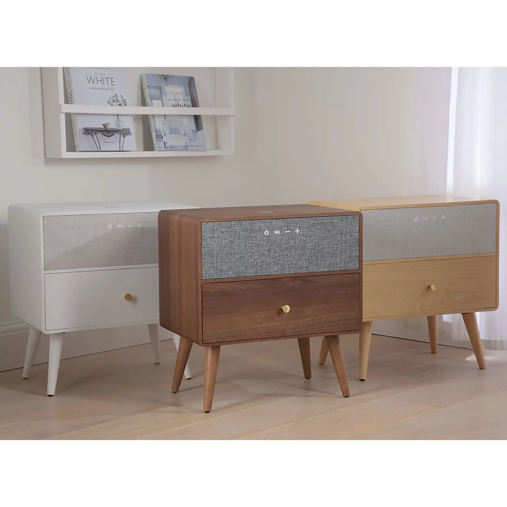 23"H 19"W Smart White x Charging Bluetooth® Koble Ralph And Table Side With Wireless 10-7/8"D, x Height-Adjustable Audio,