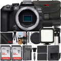 Premium R10 Bundle Mirrorless LED 2 Canon Only) SanDisk Memory Case + (Body Flash Card EOS Camera with + Accessory + 32GB Pack SV