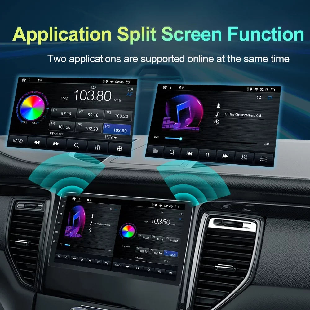 GPS Android ROM Car Navigation Built-in 2014-2019 Control with 10 Steering Host 4G Carplay/Android Wheel 64G RAM Radio Auto, for WiFi Bluetooth Highlander