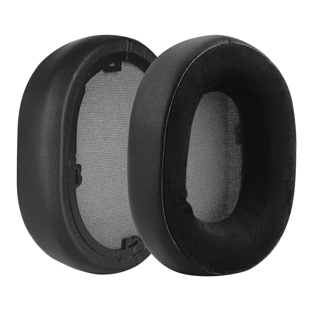 Ear Velour Pads (Black) HS55, Parts Corsair Cushions, for Cups Geekria Cover Ear Comfort HS65 Headphones Replacement Hybrid Repair Ear Earpads, Headset