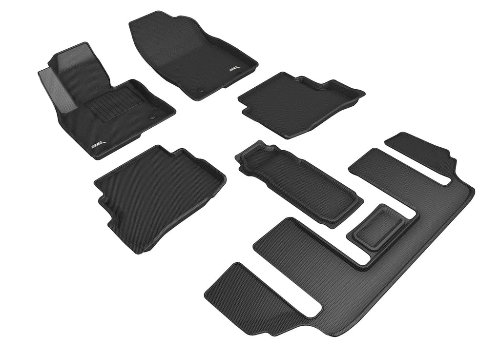 Floor Mat Full 3D MAXpider (BLACK) - KAGU 2016-2023 CX-9 Set with compatible MAZDA