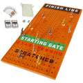 Game with 4 Racing Horses 11 Pine and Line 2 Boxes dice Race Classic Game Metal Finish with Luxurious Durable Racing Horse Across Game Horse of Thickened Board Cards