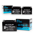 Replacement UB-YTX4L-BS Maintenance 3Ah, 90CC - Battery ATV Bombardier 2002 3-Pack Quest Activated, DS90F, (Can-Am) Factory DS90, for Battery UpStart Free, 12V,