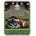 Woven Throw Mississippi NCAA Advantage) (48"x60") Tapestry Southern Field (Home Eagles