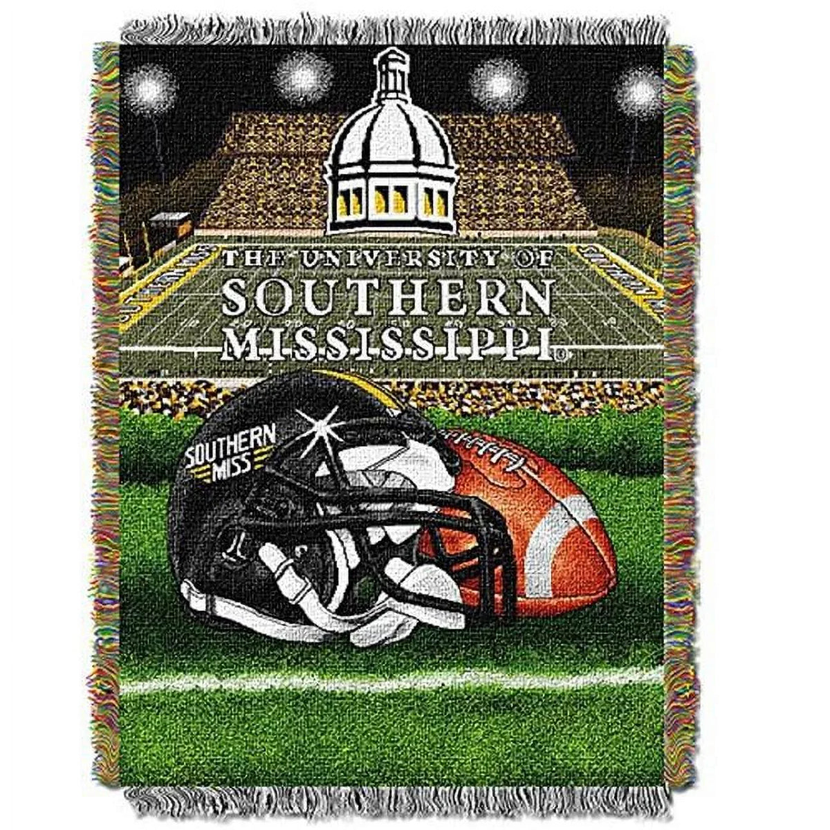 Woven Throw Mississippi NCAA Advantage) (48"x60") Tapestry Southern Field (Home Eagles