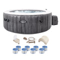 Inflatable Plus Jet Intex with Spa Bundle Bubble Greywood PureSpa Deluxe