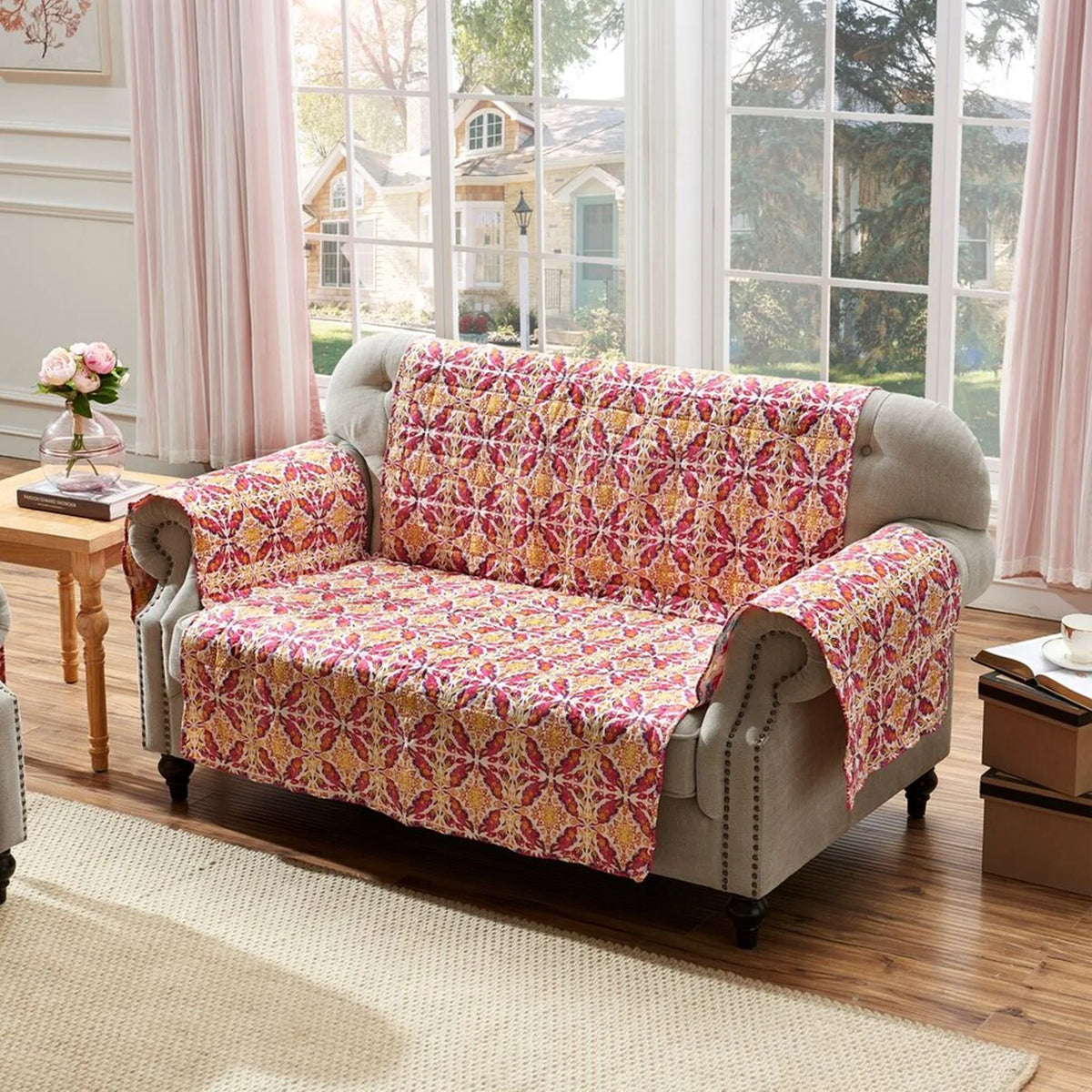 Loveseat, High Protector Multi Furniture 103x76" Fashion Deluxe grade Joannas Home - Greenland Reversible