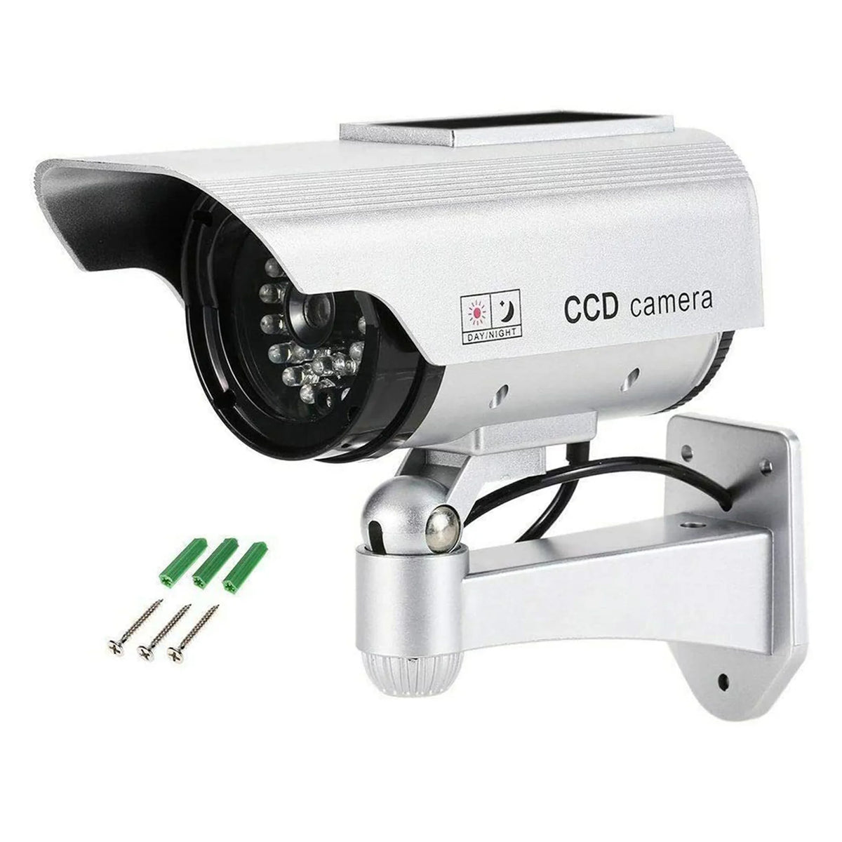 for Wall Indoor, Camera 360 Mounted Degree Monitor, Simulation Solar exterior Rotation Fake Power