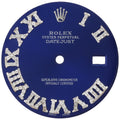 Set Numeral Quick CT DateJust Dial 36mm Fit Blue Roman 1/2 Diamond to