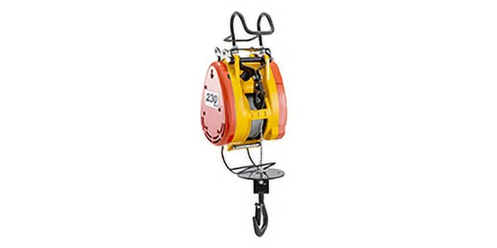 507lbs Trolley Remote Capacity Winch 98ft/30m Steel VEVOR Wire Volts Length 230kg Electric System Phase Pulley Control Electric 1 Crane with Hoist Electric Rope 110 with Lift Overhead