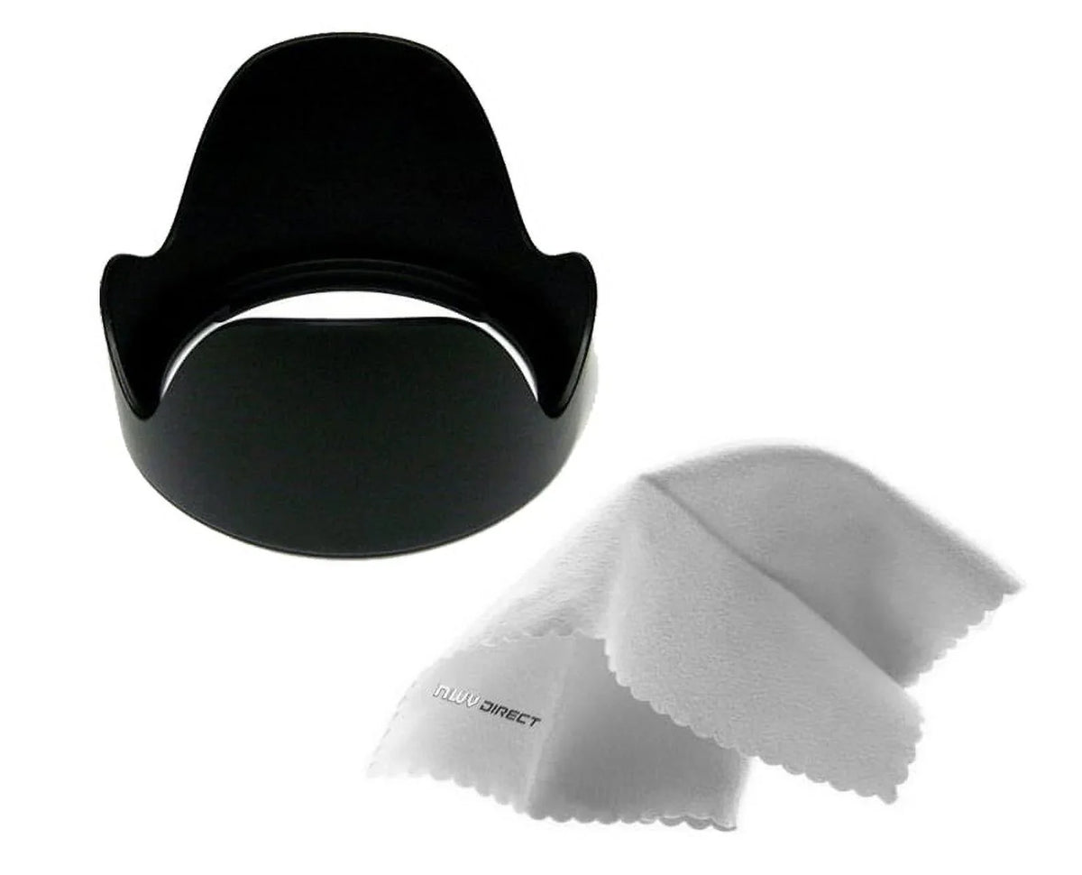 Digital Direct + a6500 Alpha Cloth. Cleaning (62mm) Nw Design) Lens Pro Hood Microfiber (Flower
