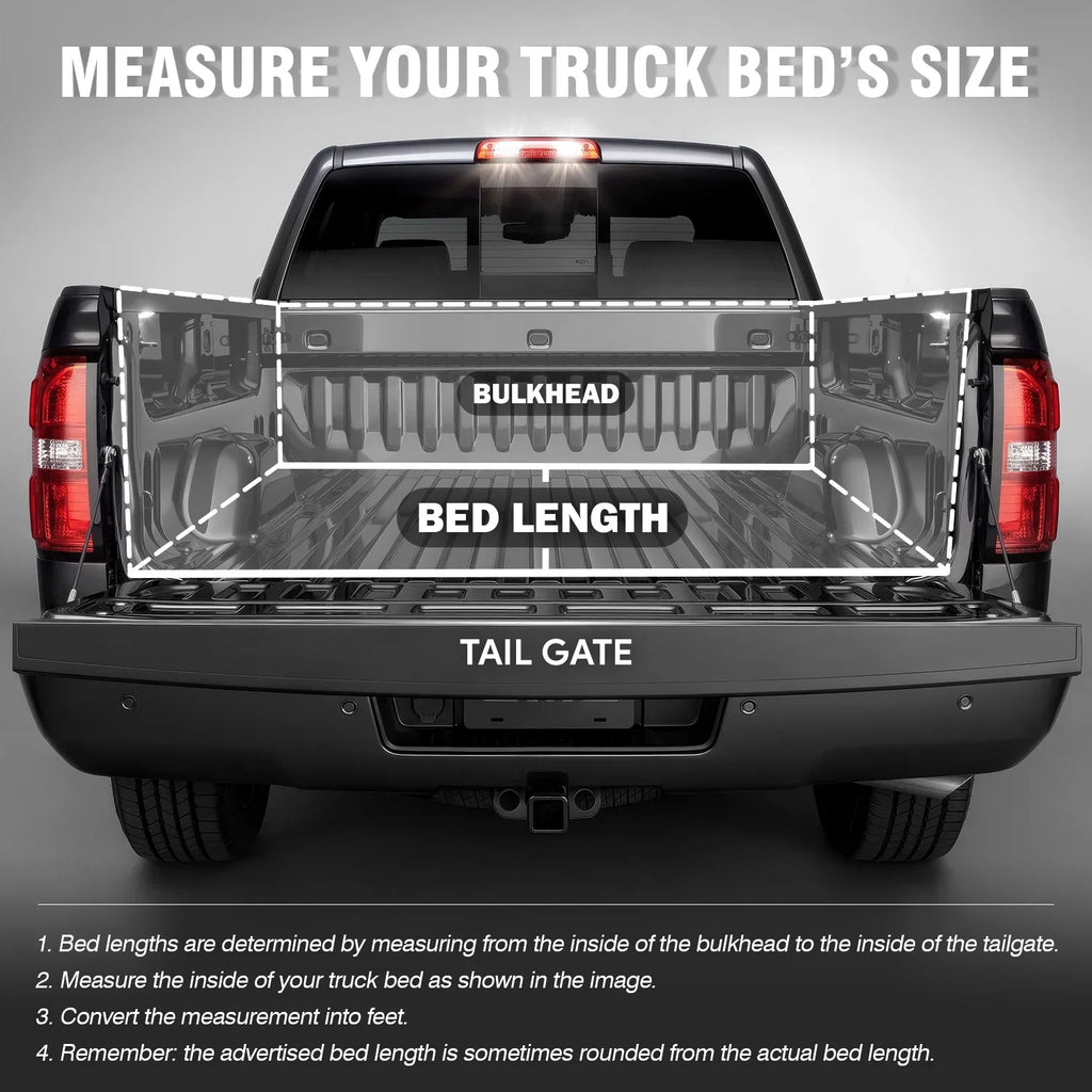 2021 Bed Black Top 20 DNA 2019 5Ft FRP to Tonneau Aluminum Truck Cover Ranger Frame Hard For Motoring Powdercoated Short TTC-HARD-090 Tri-Fold