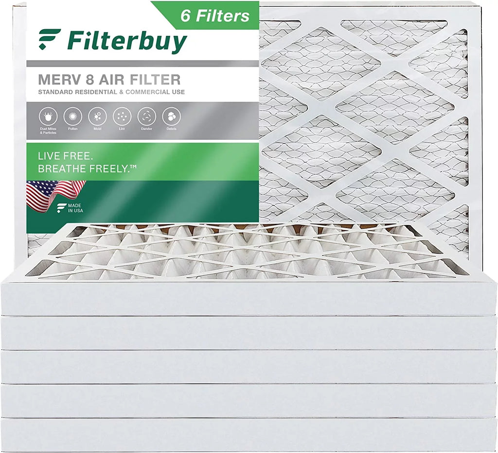 AC Furnace HVAC Filterbuy Pleated MERV 16x36x2 Air 8 Filters (6-Pack)