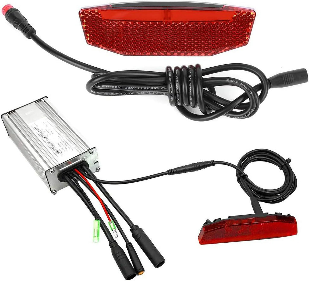 Tailight Waterproof Light, Tail EBike Light Connector, 6V60V Night Bike Riding Electric Warning Equipment Accessories LED