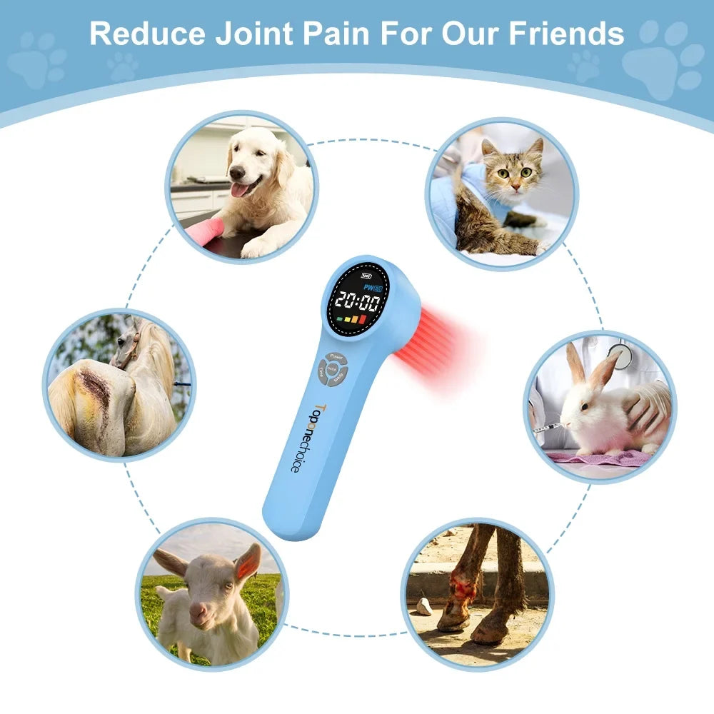 Device,Light 980nm 810nm,Cold Laser Therapy Animals Therapy Pain 660nm Relief for Toponechoice