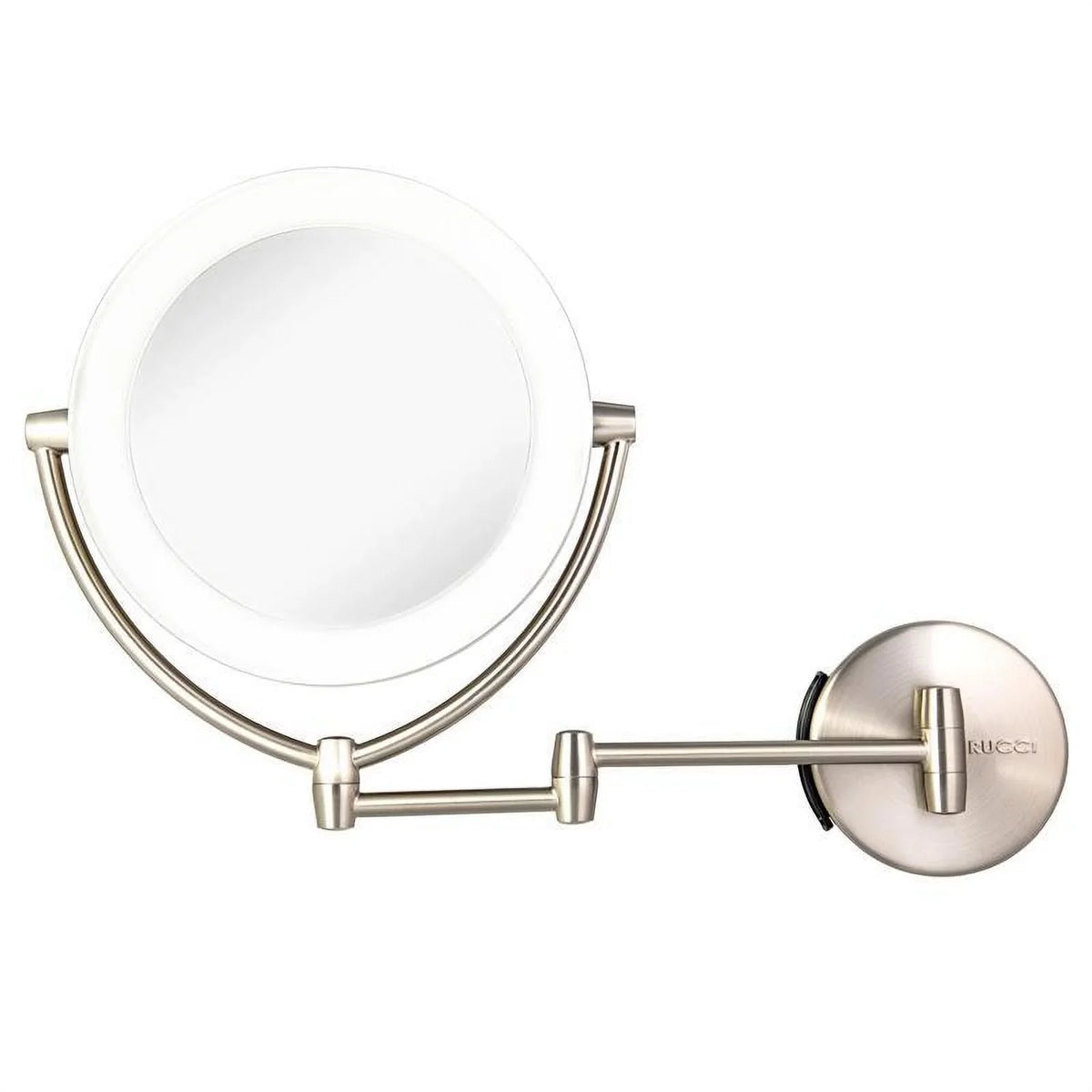 M1000 & AC 3 Magnifying Mirror 1x with 10x Makeup 3 Tones, Battery Vanity in. Rucci Touch, Adapter Lighted & 13.5