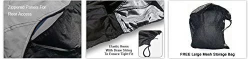 250 Fit & Contour - from Storage Ski - Cover LX & Weatherproof Jet Protect Ultra Straps Rain Trailer Includes Color Bag 2007-2008 Trailerable Sun! Custom climate - Gray/Black Kawasaki for All -