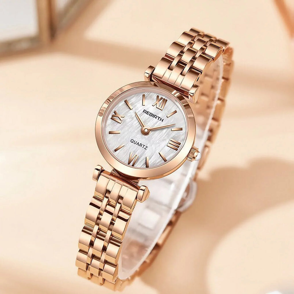 Female Stainless 2022 Rose Stylish Ladies Fashion Watch Quartz Watches Steel Wrist Desgin Gold Watch Creative reloj Women for