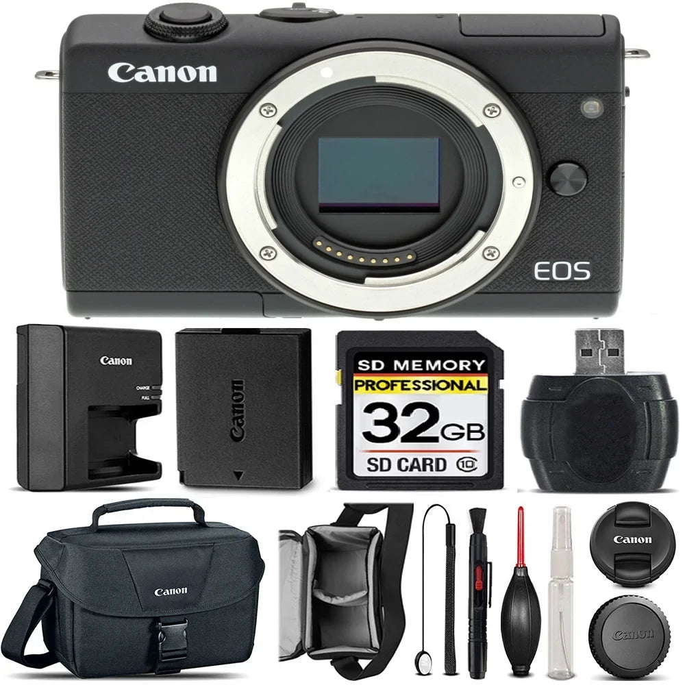 '+ (Body Camera Shoulder Canon DSLR Card 100ES Only) EOS EOS 10 + M200 Card Canon Cap + Holder Bag International - 32GB Class Version + Canon Memory Lens Reader