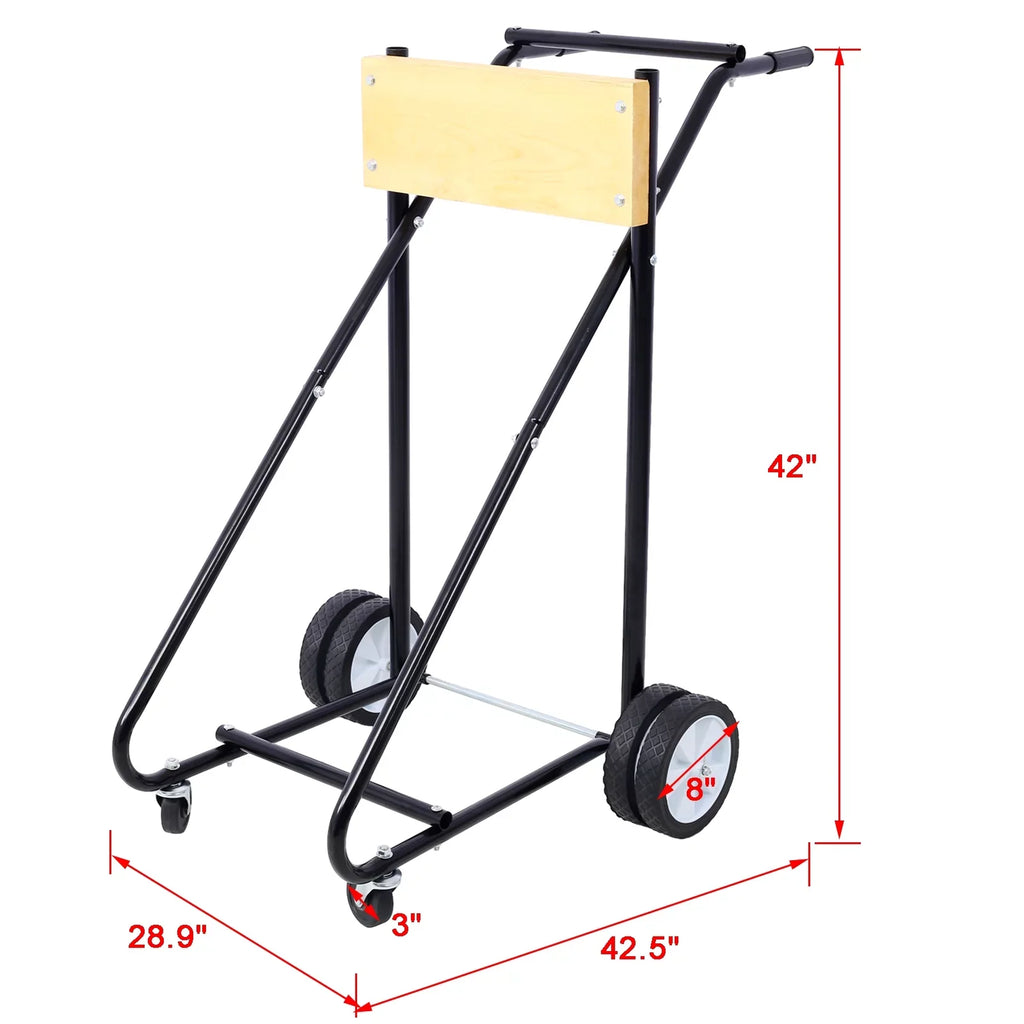 for Garage Perfect with Capacity, for Storage Outboard Easy 315lbs Boat and Wheels Mobility Motor Steel - Stand, Maintenance