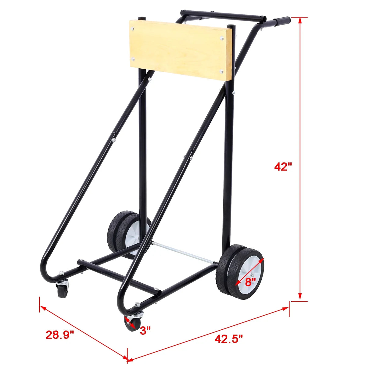 for Garage Perfect with Capacity, for Storage Outboard Easy 315lbs Boat and Wheels Mobility Motor Steel - Stand, Maintenance