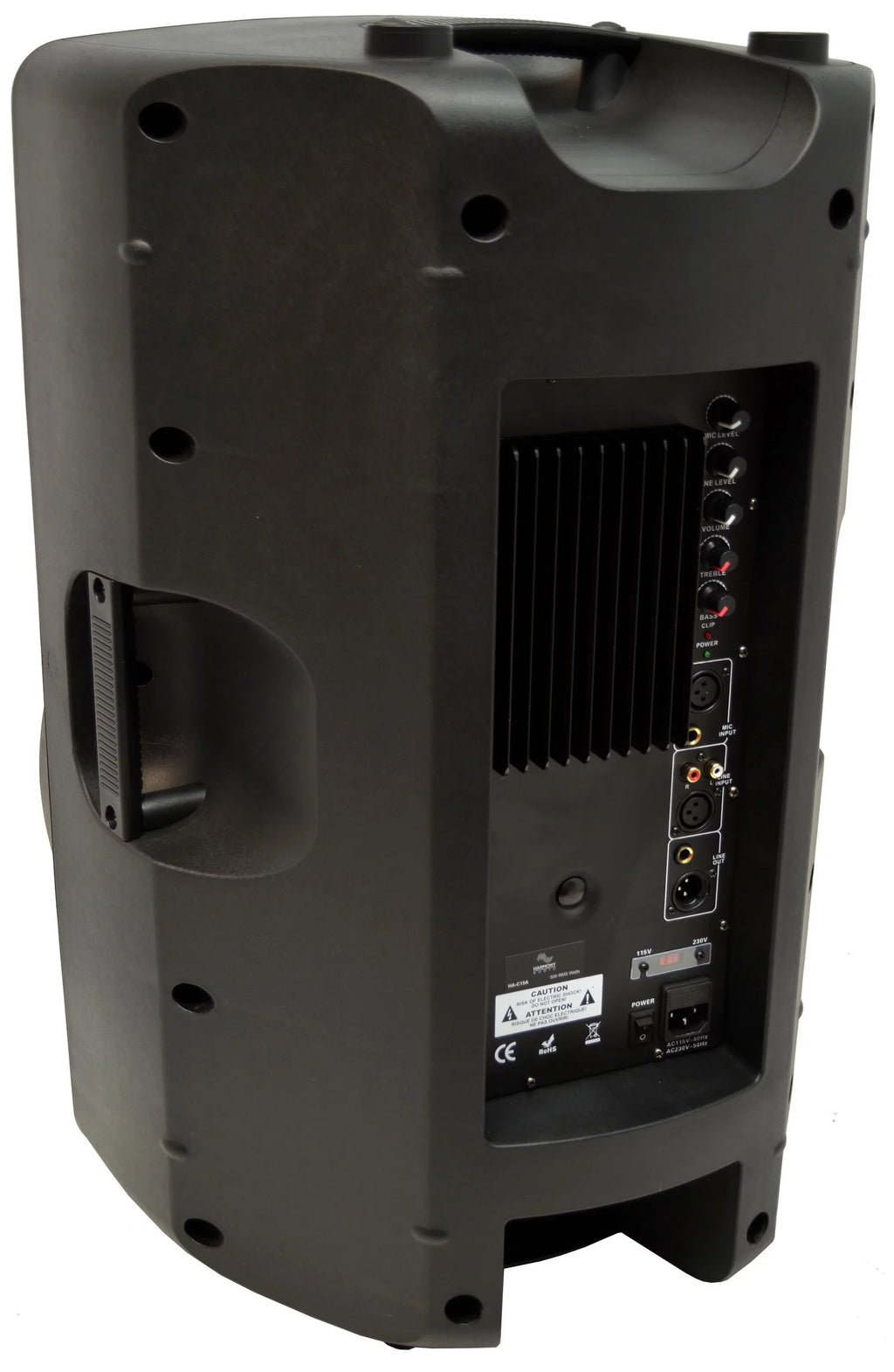1000W HA-C15A Mount Active & DJ Speaker 15" Wall Pro Harmony PA Powered Audio