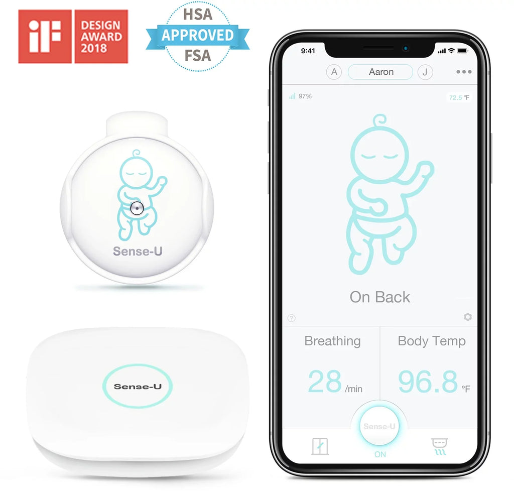 Movement, for No That Detected Motion, 2-Way Night You Baby 3+Camera, Video Vision, High/Low Talk, Rollover, with Monitor Range Temperatures, Notifies Monitor Baby Sense-U Smart Long Audio, Abdominal